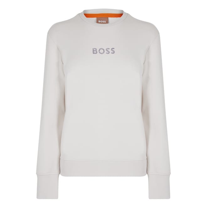 Shiny Crew Neck Regular Fit Sweatshirt