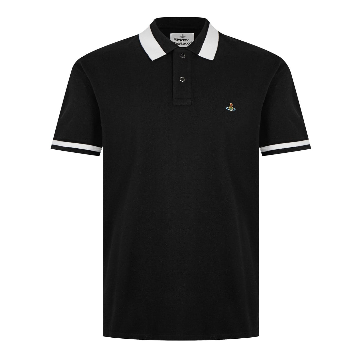 Black Vivienne Westwood Classic Tipped Polo Top - Get The Label