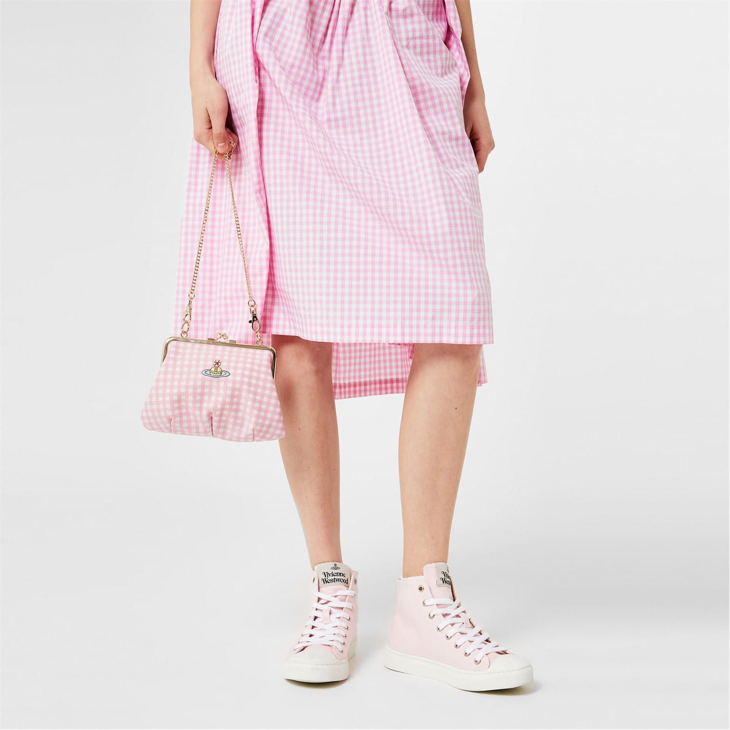 Pink Vivienne Westwood Plimsoll High Top Trainers - Get The