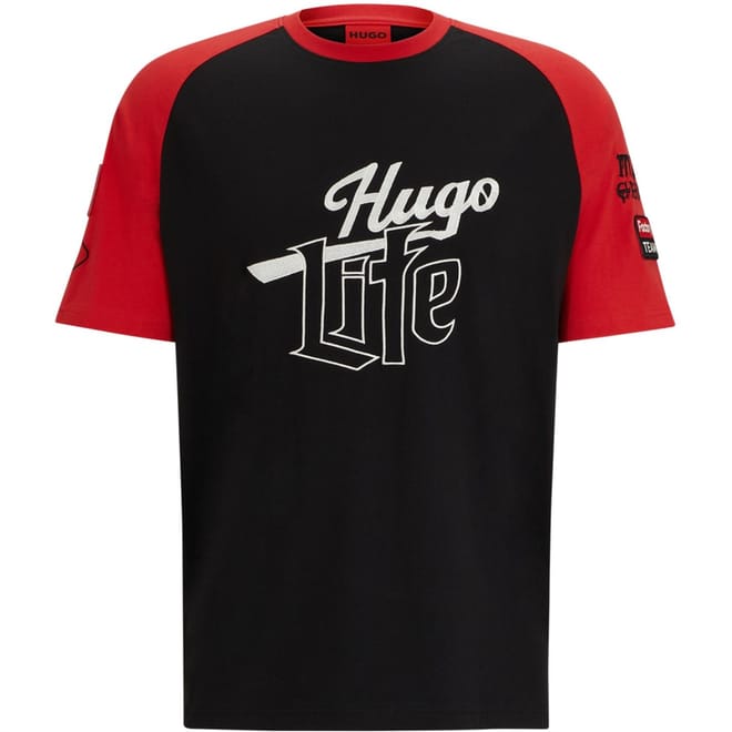 Lettering Crew Neck Regular Fit T-Shirt