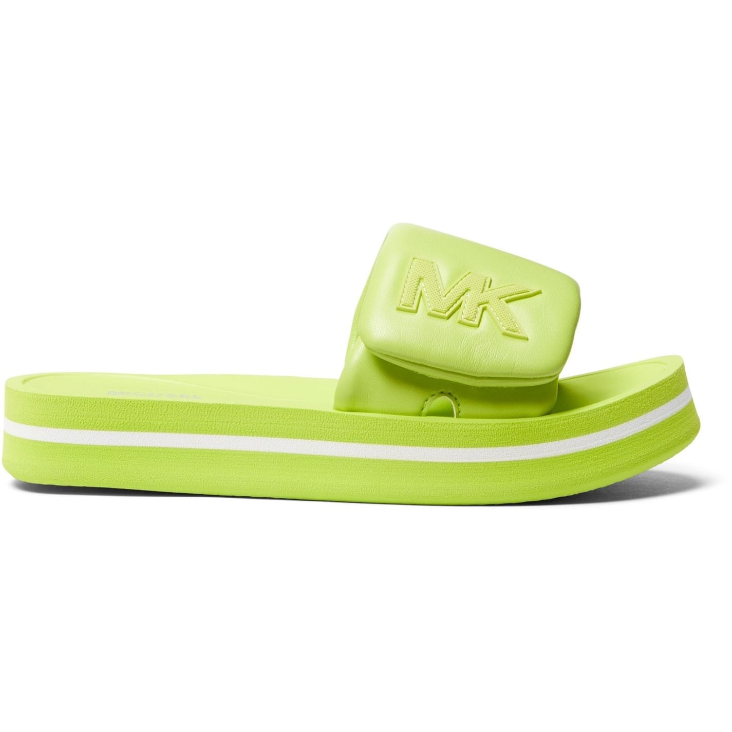 Green Michael Kors Sliders Get The Label