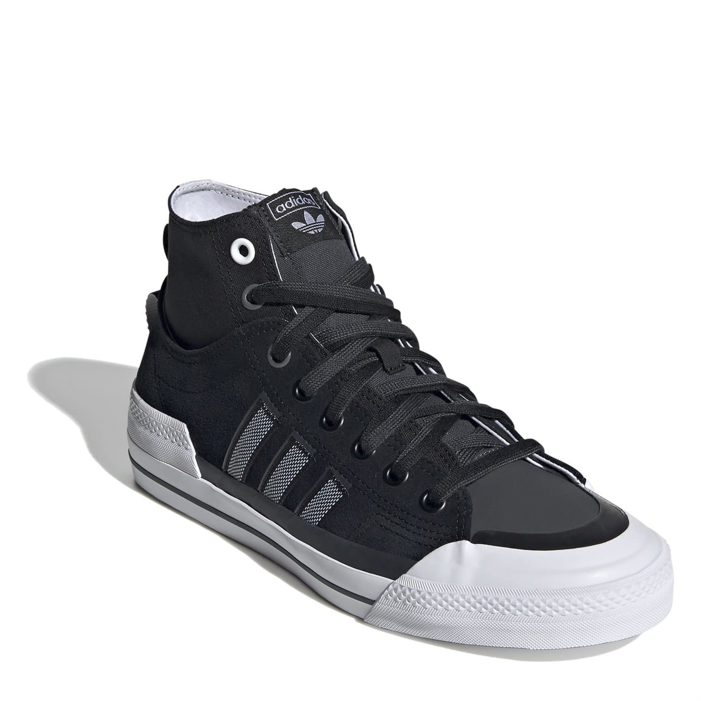 Black adidas Originals Nizza Hi Top Sneakers Get The Label