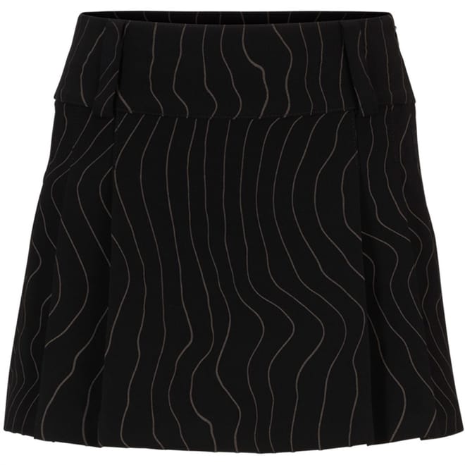 X Bella Poarch Pinstripe Mini Skirt