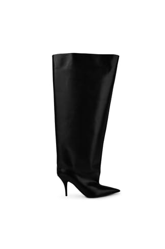 Black Balenciaga Waders Knee Boots Get The Label