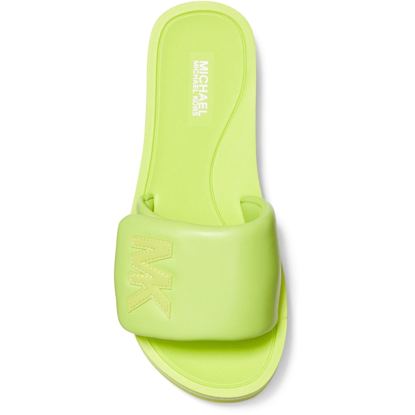 Green Michael Kors Sliders Get The Label