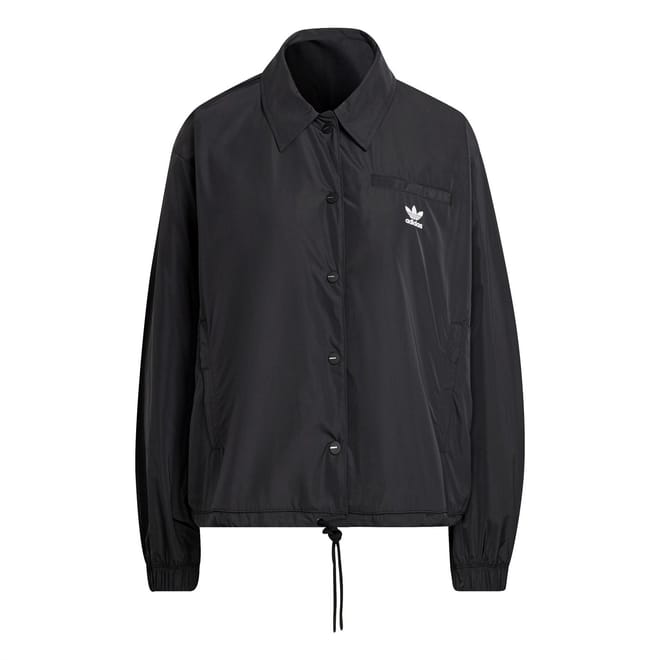 Collared Neck Relaxed Fit Windbreaker Jacket