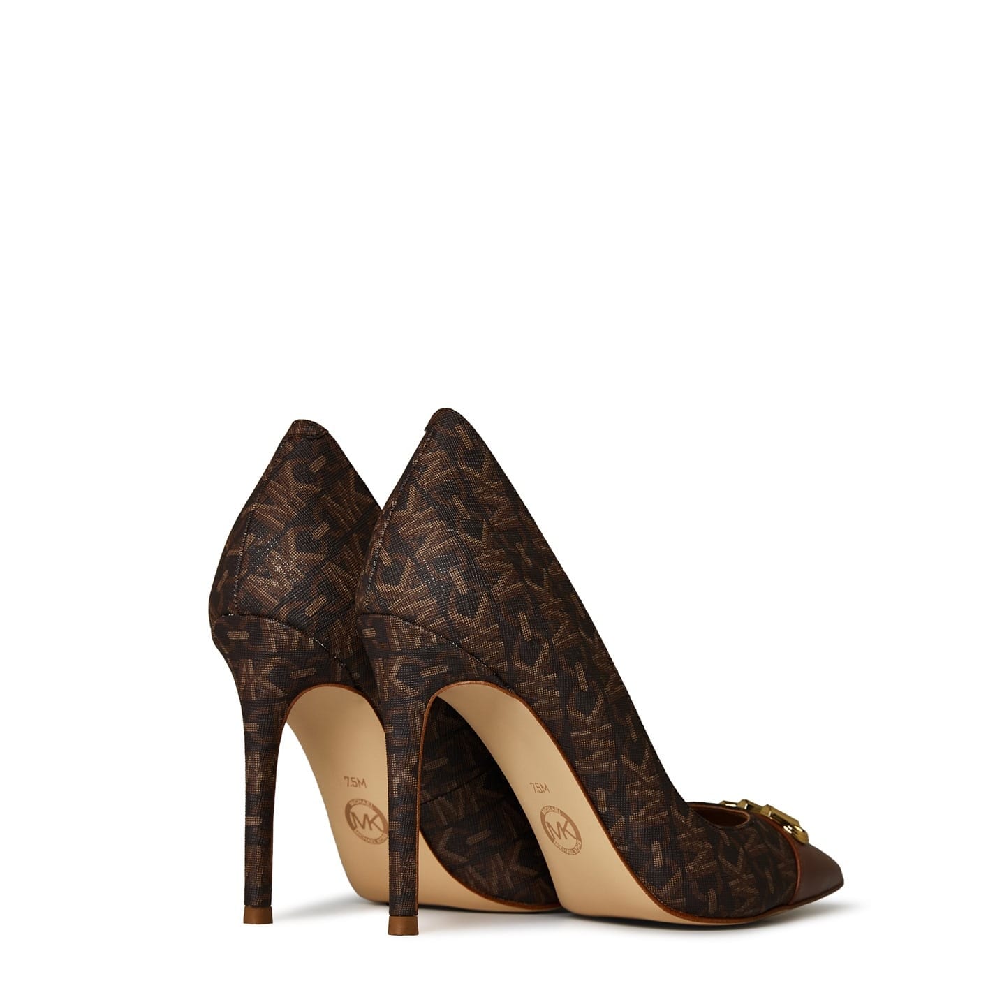 Brown Michael Kors Court Heels Get The Label