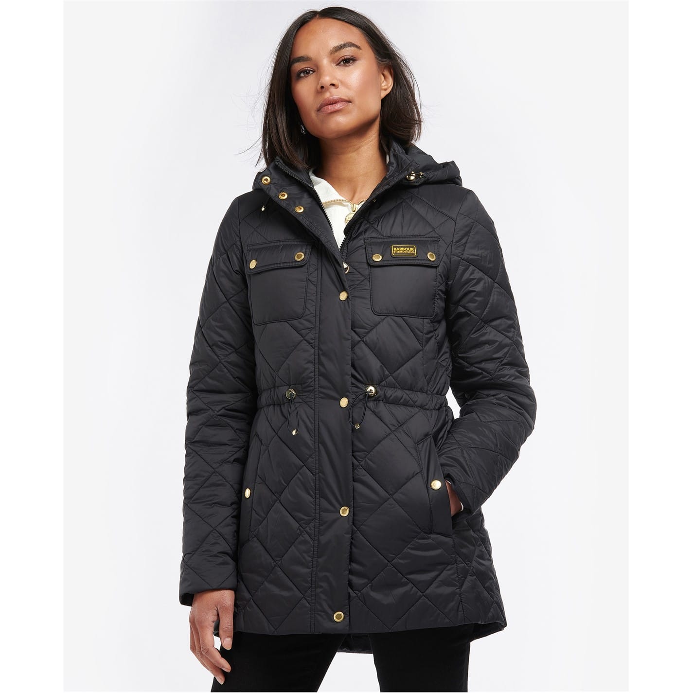 Barbour international quilted jacket womens best sale