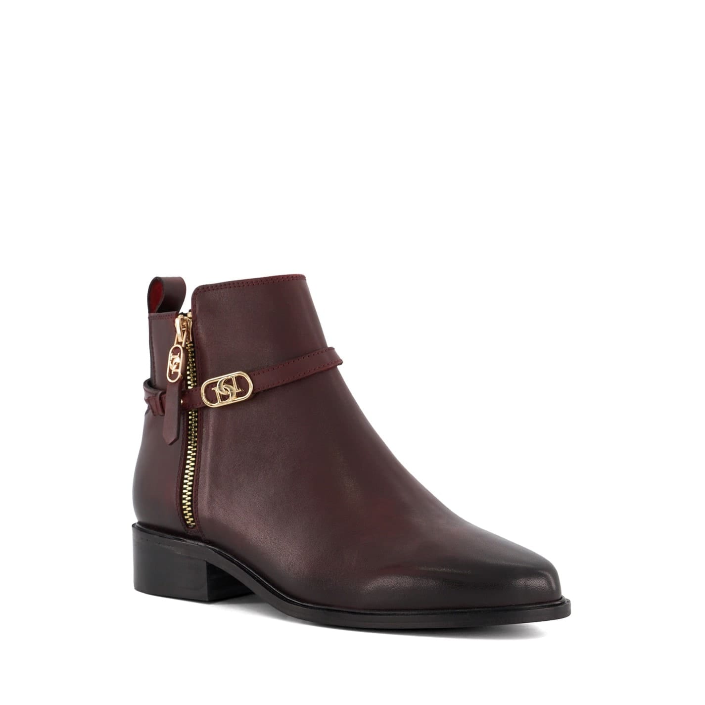 Purple Dune London Flat Ankle Boots Get The Label