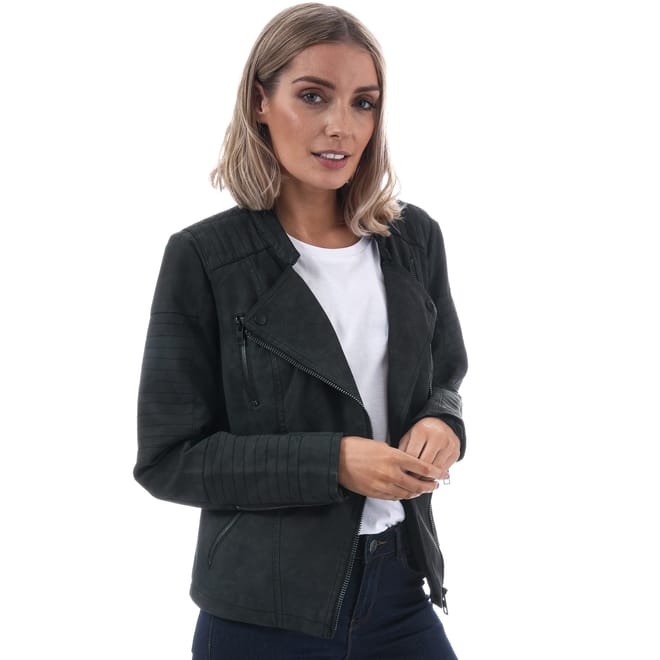 Ava Faux Leather Jacket