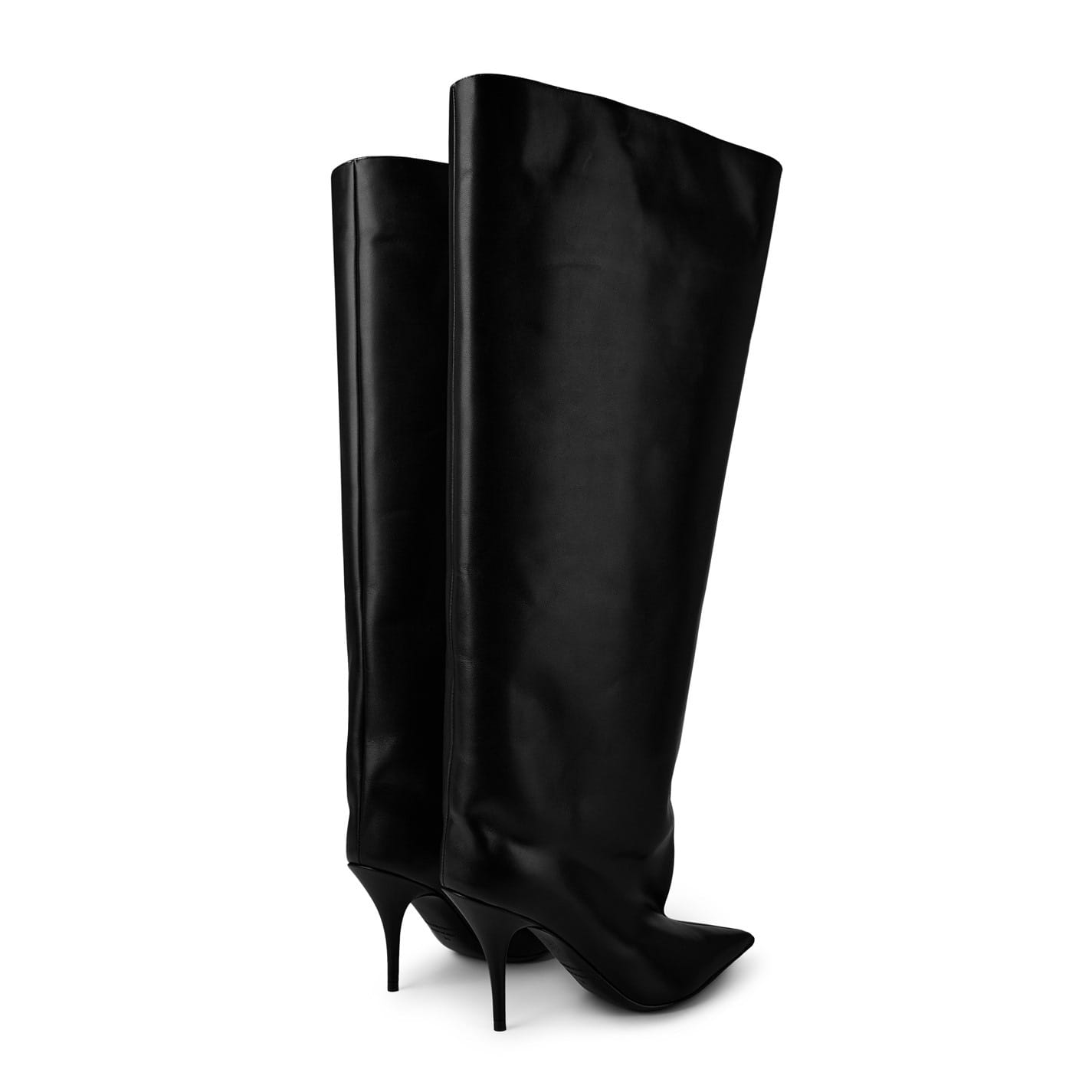 Black Balenciaga Waders Knee Boots Get The Label