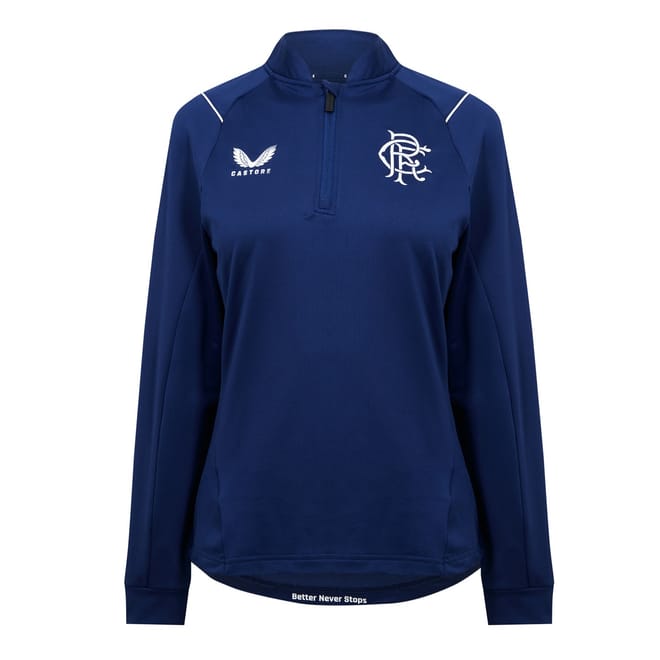 Rangers FC Zip Neck Regular Fit Sweatshirt