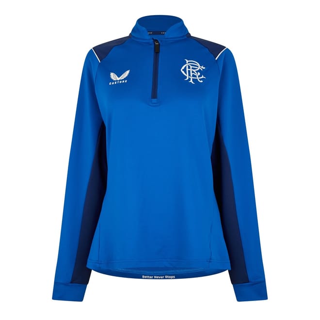 Rangers FC Zip Neck Regular Fit Sweatshirt