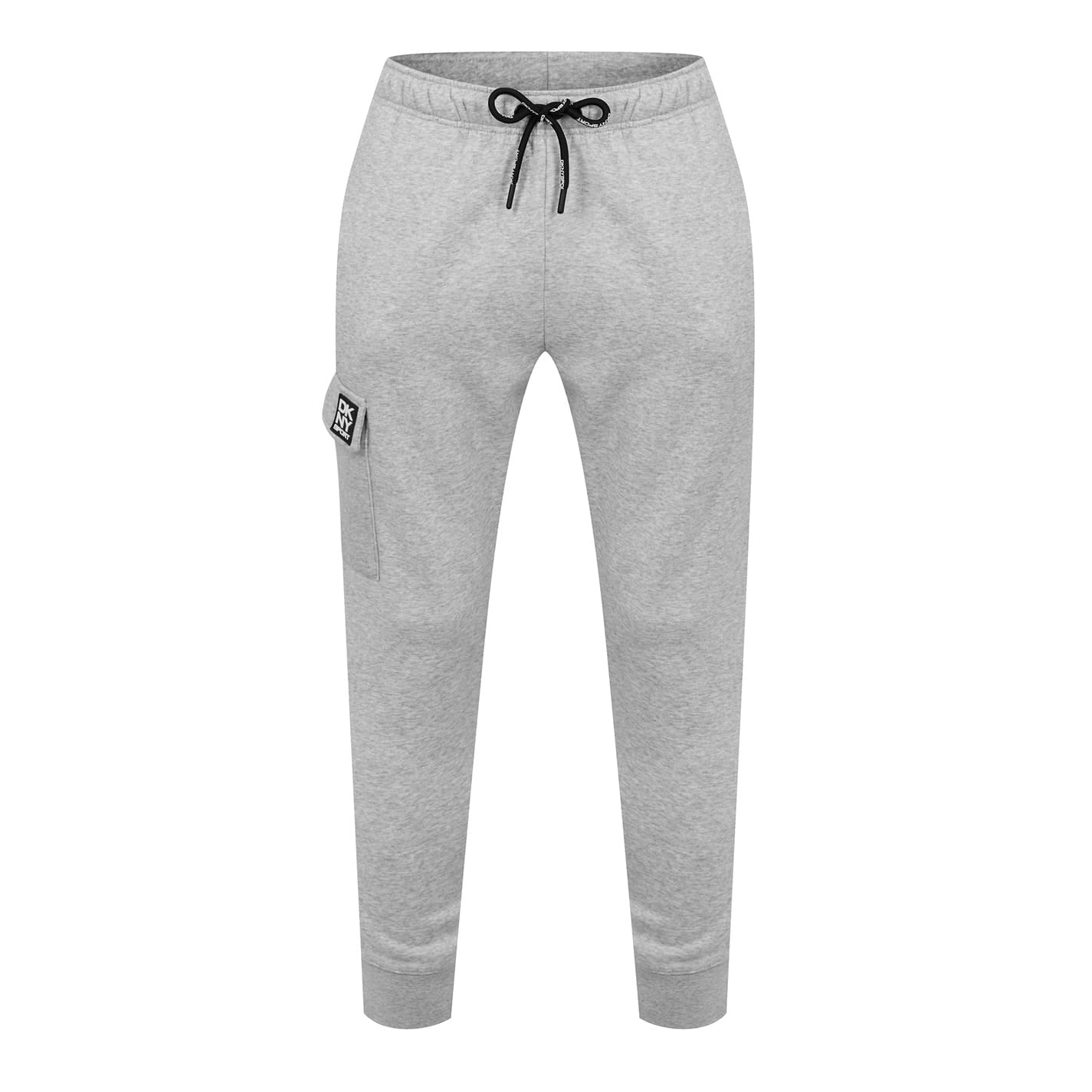 Grey DKNY Mens Harlem Cargo Joggers Get The Label