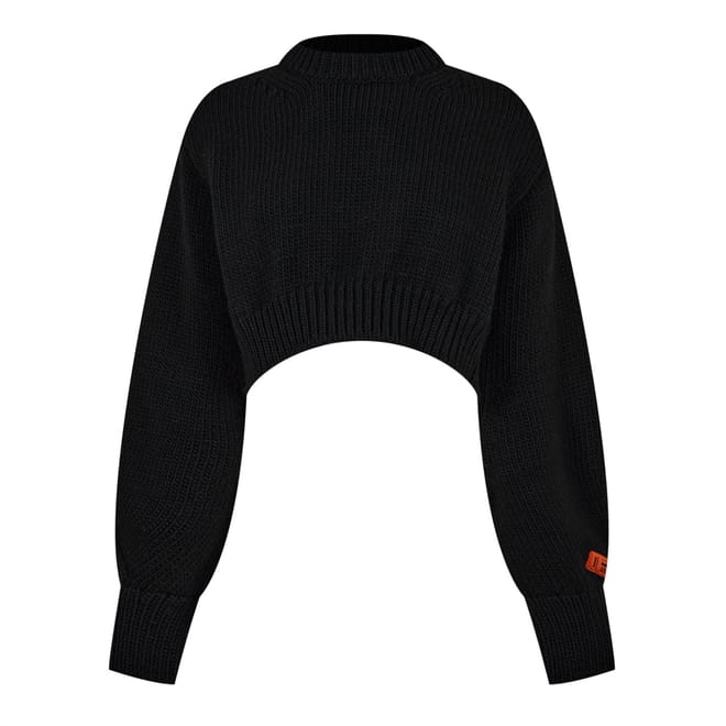 Backless Cut Out Crewneck Sweater