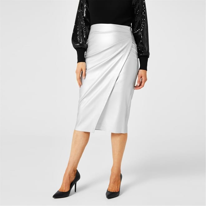 Pu Midi Skirt