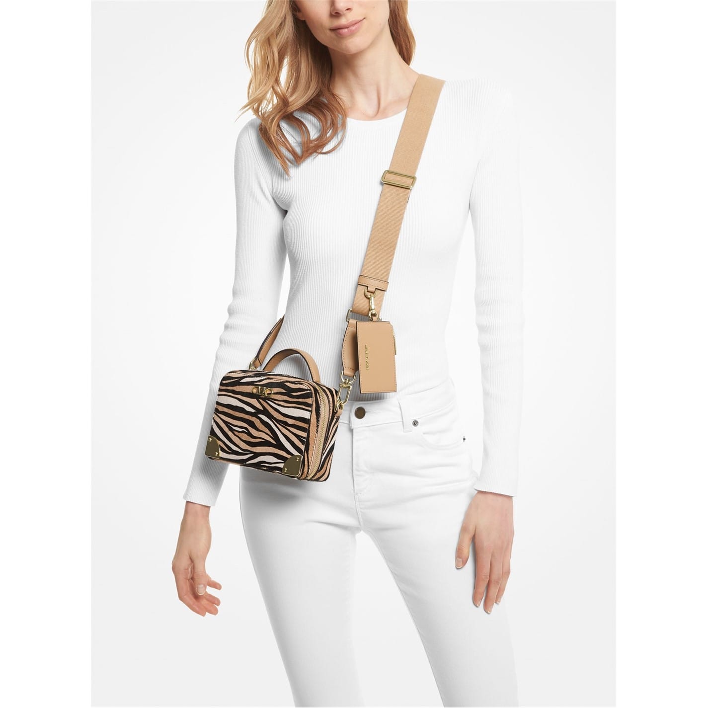 Beige Michael Kors Trunk Bag Get The Label