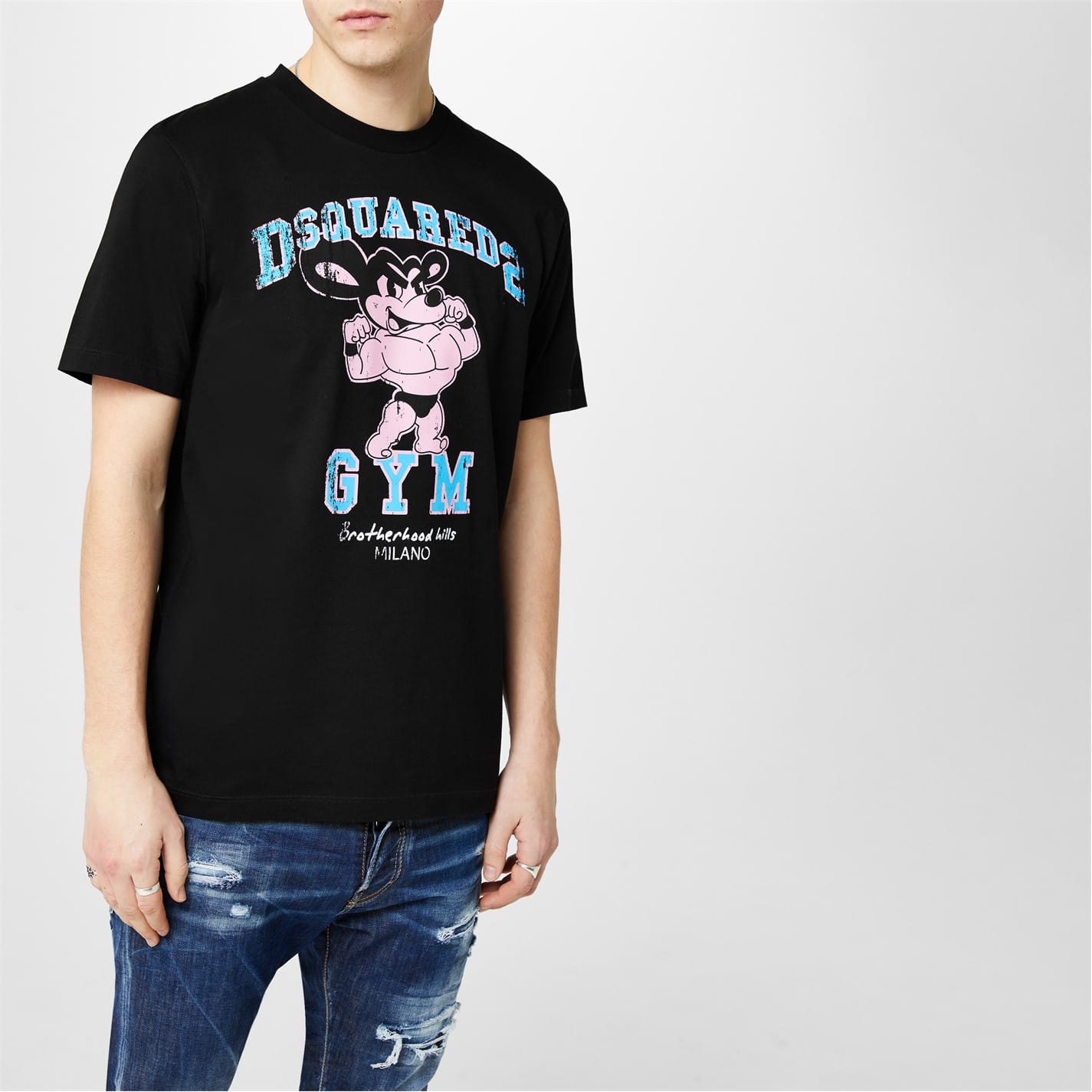 Black DSquared2 Regular Fit Crew Neck T-Shirt - Get The Label