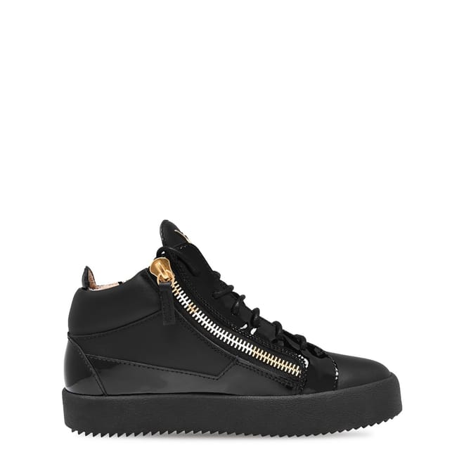 May Leather High Top Trainers