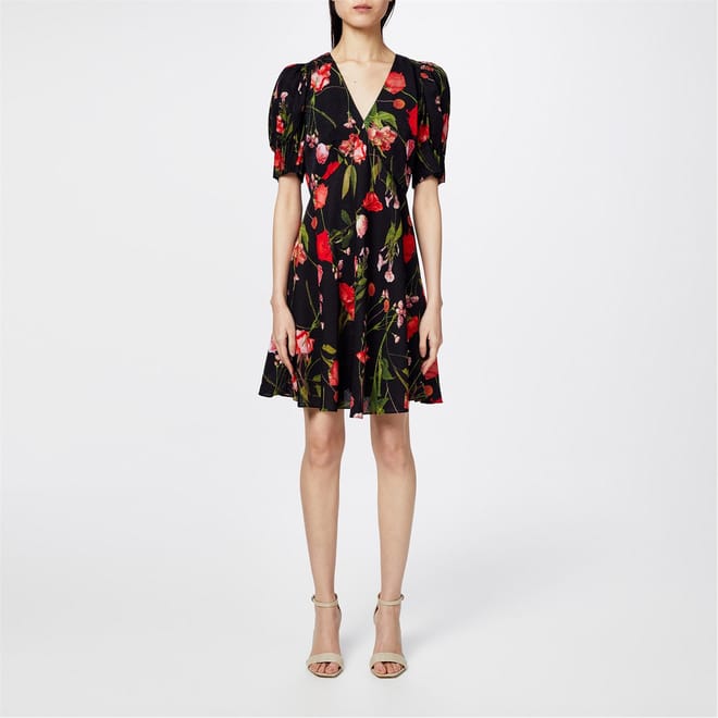 Sienno V-Neck Mini A-Line Dress