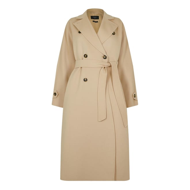 Affetto Long Collared Relaxed Coat