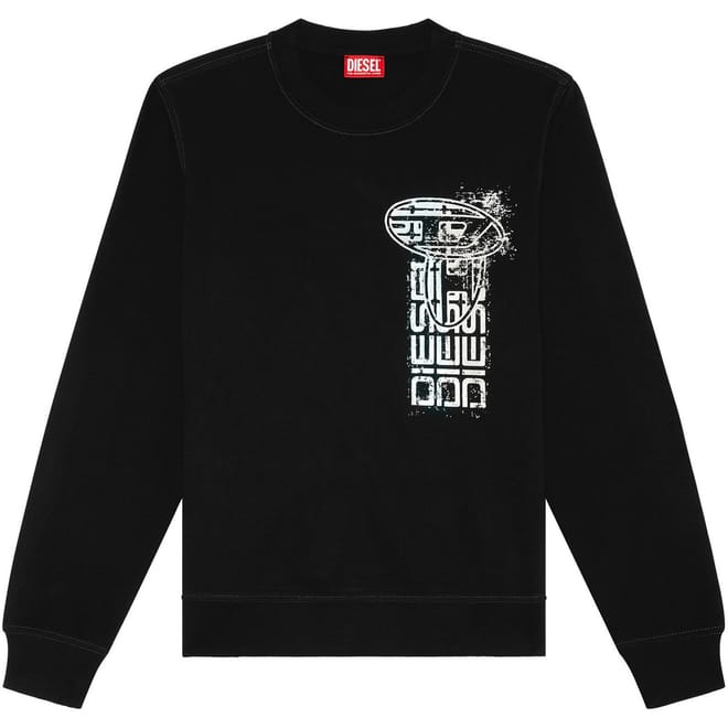 Print Crew Neck Regular Fit Sweatshirt