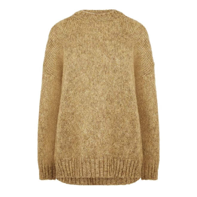 Crew Neck Relaxed Fit Long Sleeve Sweater