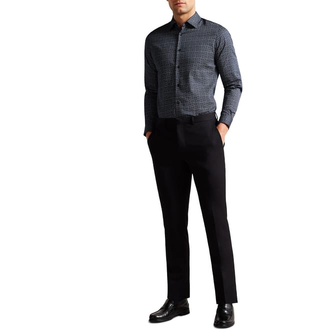 Andover Geo Slim Fit Long Sleeve Shirt