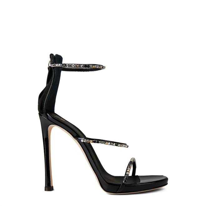 Crystal Patent Leather Sandal