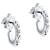 Cubic Zirconia Rhinestone Hoop Earrings