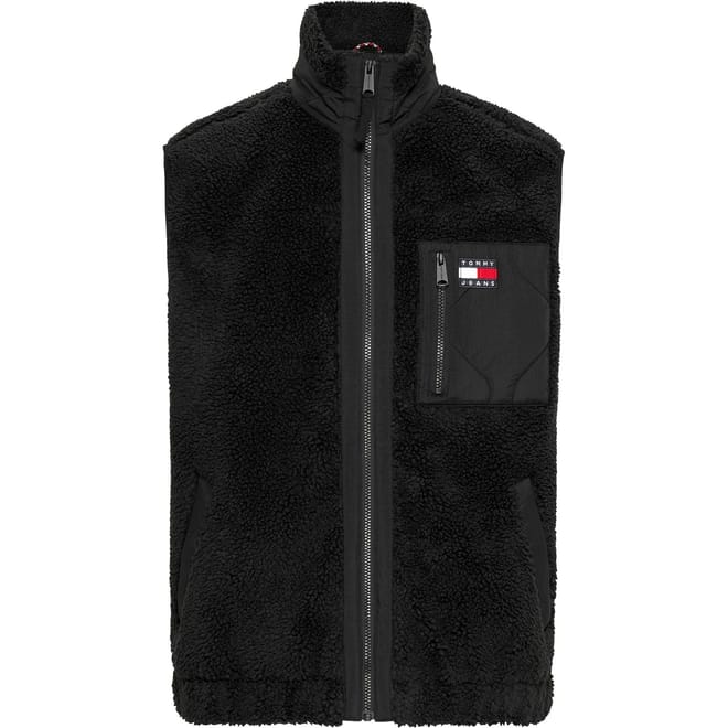 Mix Media Sherpa Short Vest