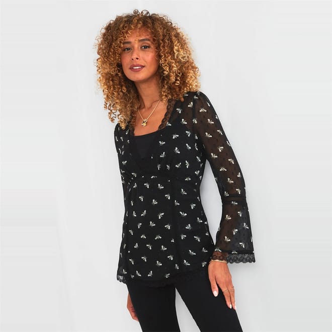 Wide Cuff Detail Shirt