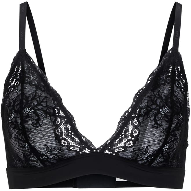 Lace Sleeveless Scoop Neck Bra
