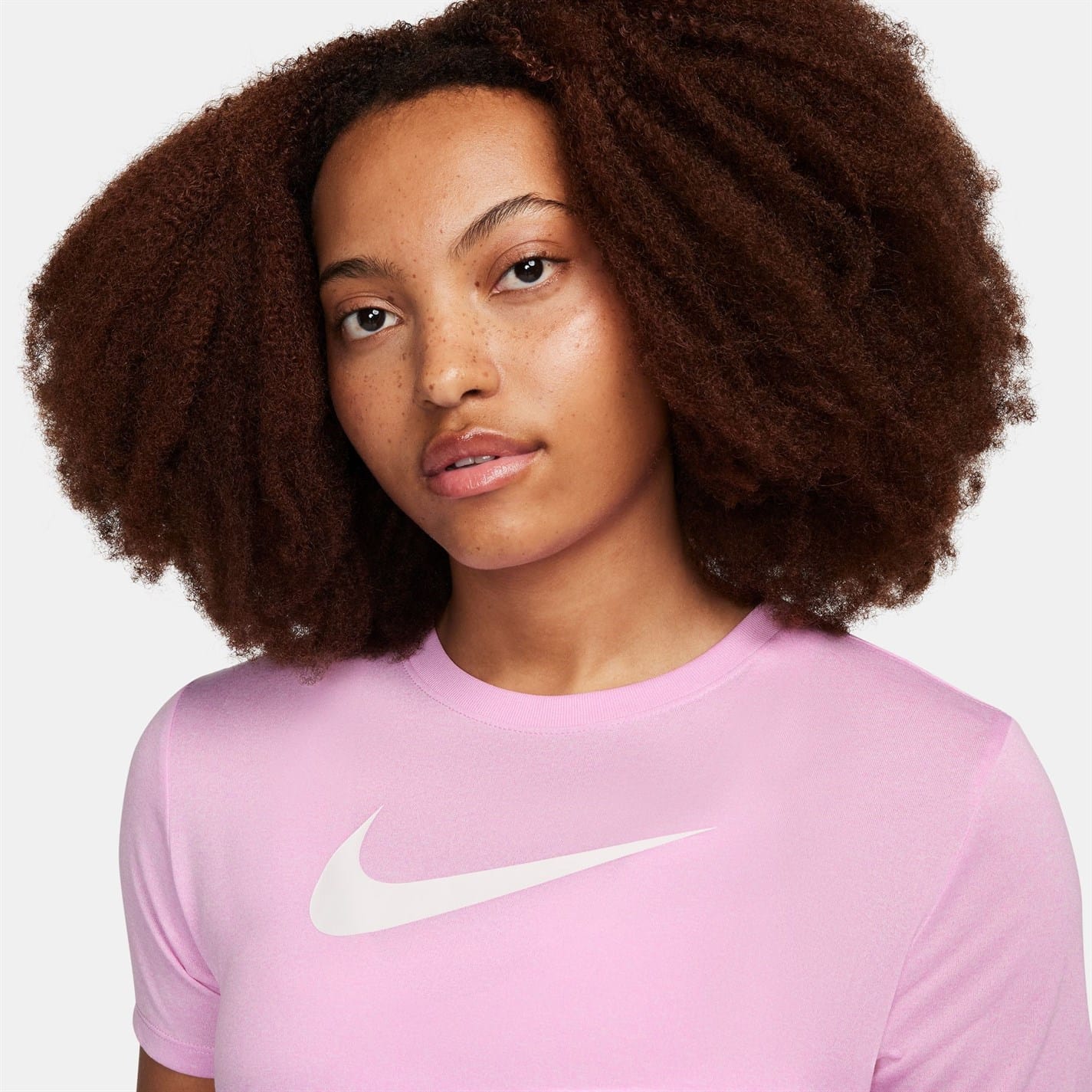 Pink nike shirt womens on sale