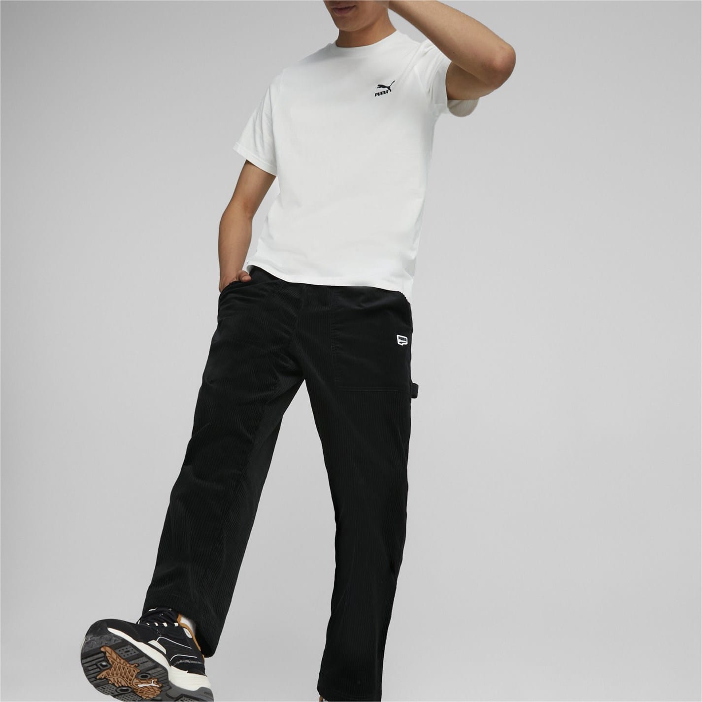 Black Puma Cord Pants Get The Label