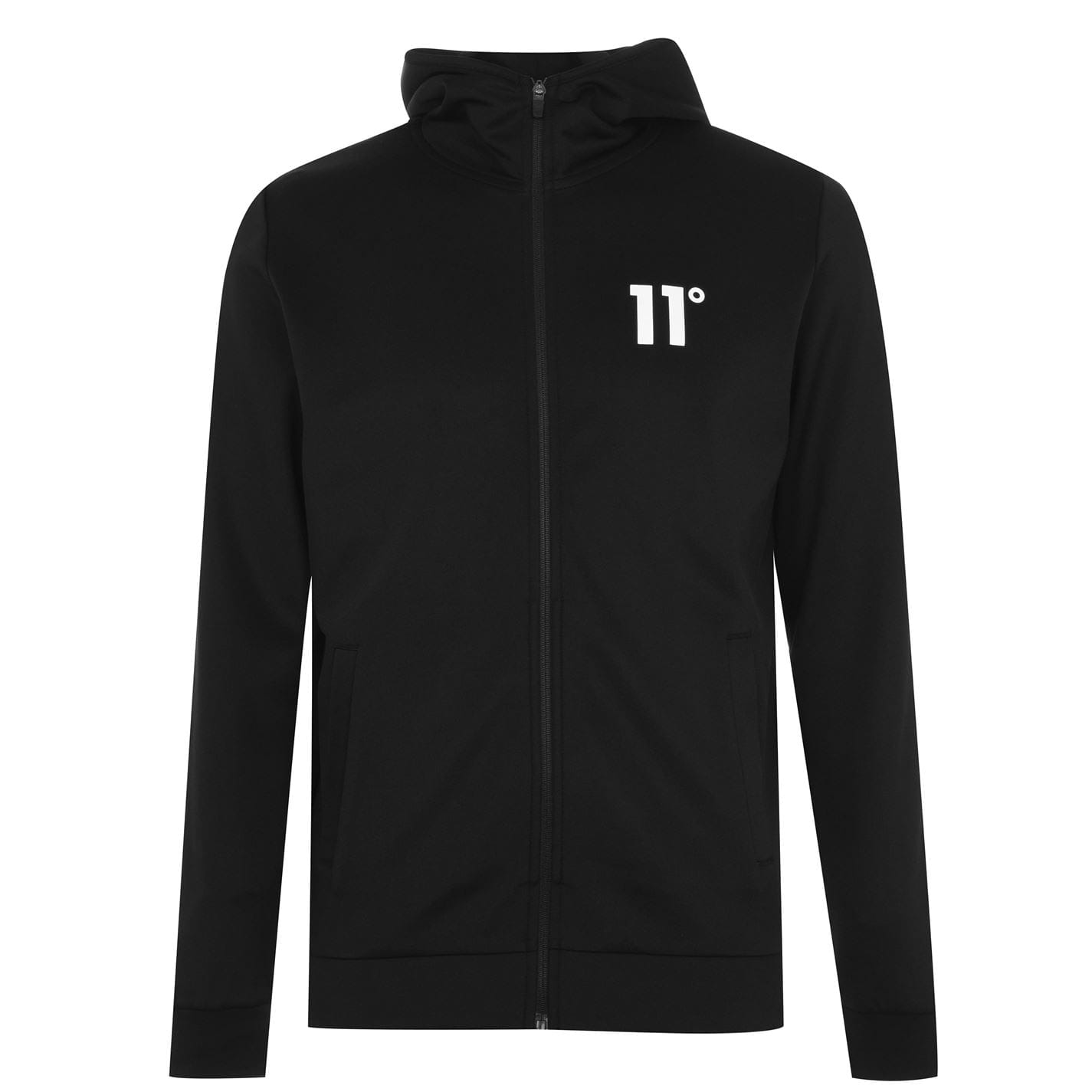 11 degrees black and white hoodie hotsell