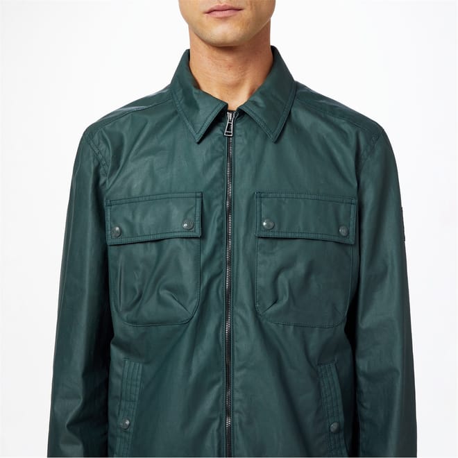 Long Sleeve Collared Neck Shirt Jacket