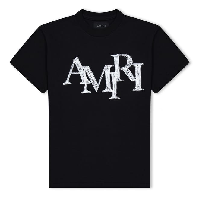 Regular Fit Scribble Crew Neck T-Shirt