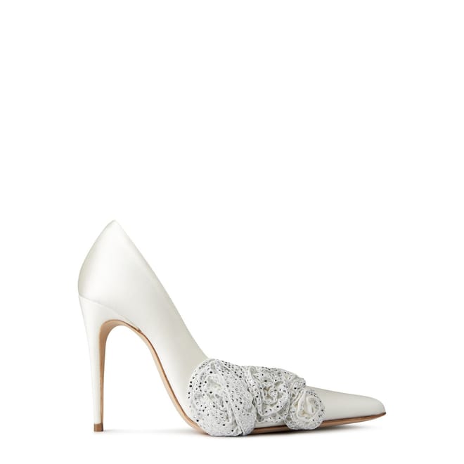 Satin Crystal Heels