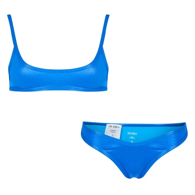 Wet Look Tie Back Bikini