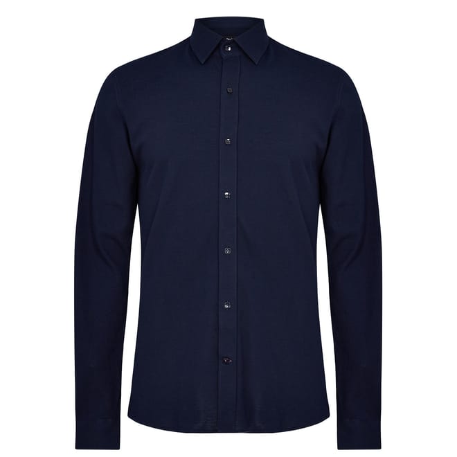 Navy Slim Fit Jersey Shirt