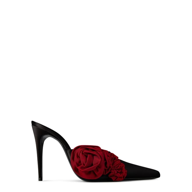 Satin Flower Mule