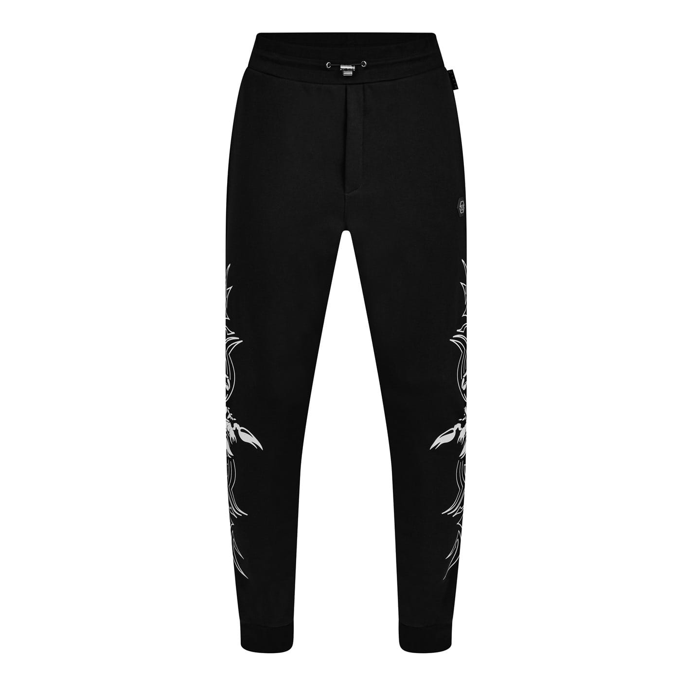 Black Philipp Plein Plein Scorpion Regular Fit Jogger Sweatpants Get The Label