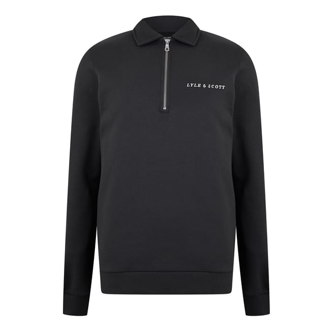 Zip Neck Long Sleeve Relaxed Fit Sweatshirt
