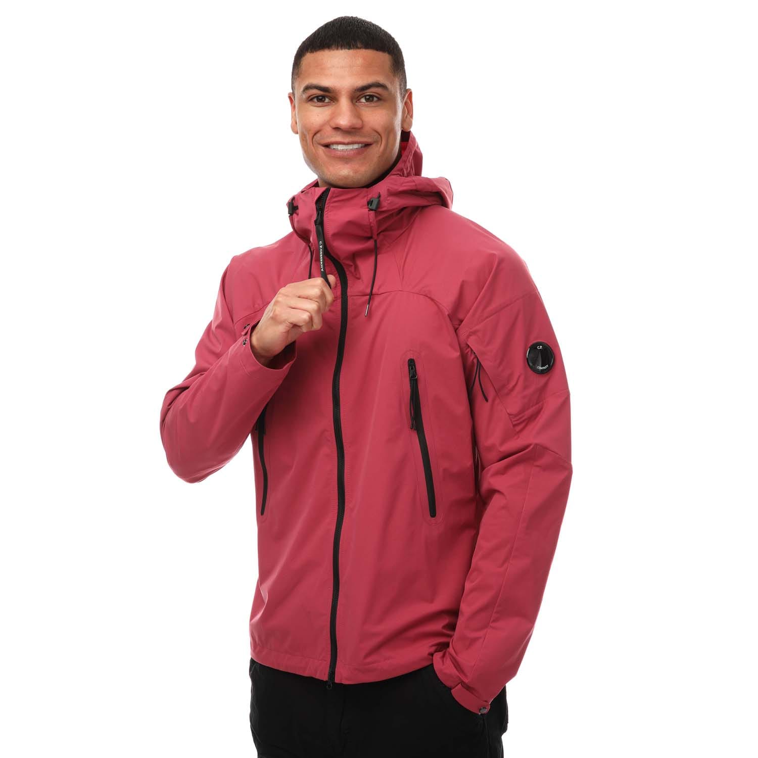 Pink C.P. Company Mens Pro-Tek Hooded Jacket - Get The Label