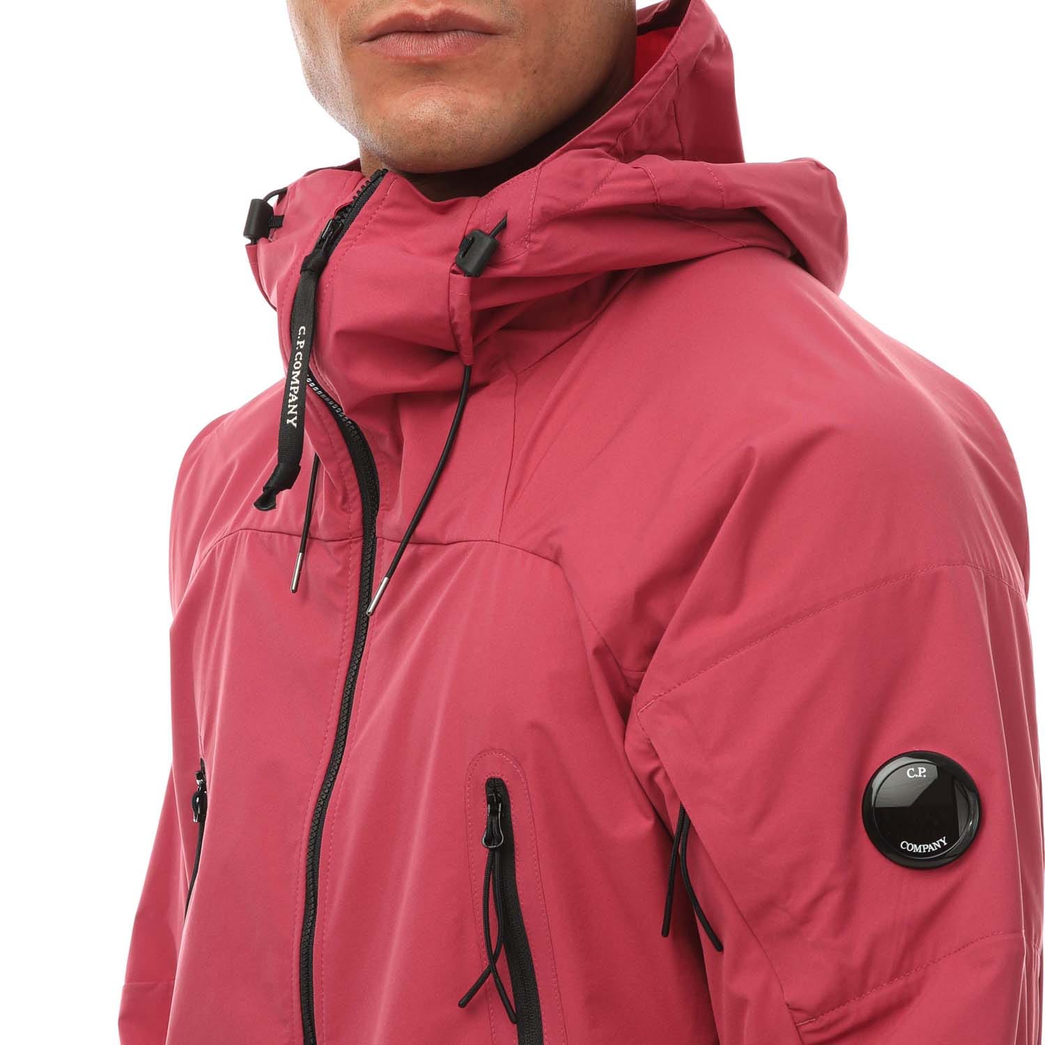 Pink C.P. Company Mens Pro-Tek Hooded Jacket - Get The Label