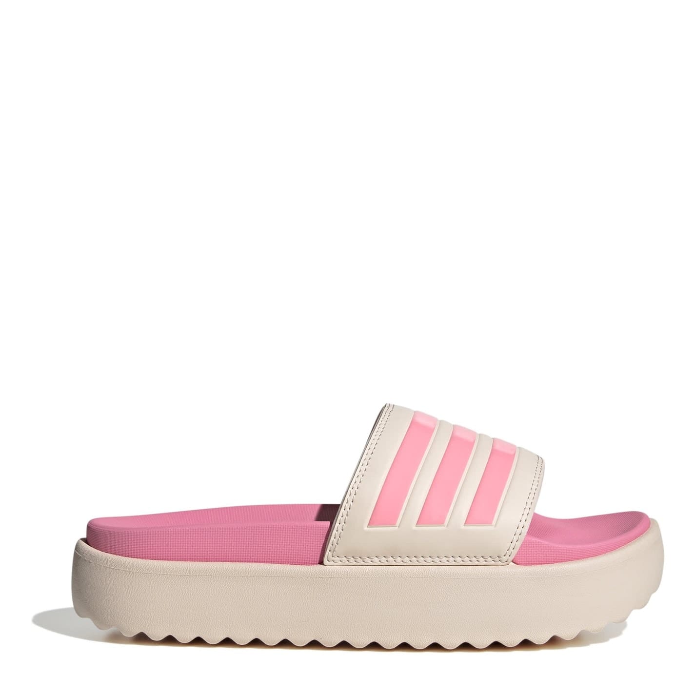 Pink adidas Adilette Platform Sliders Get The Label