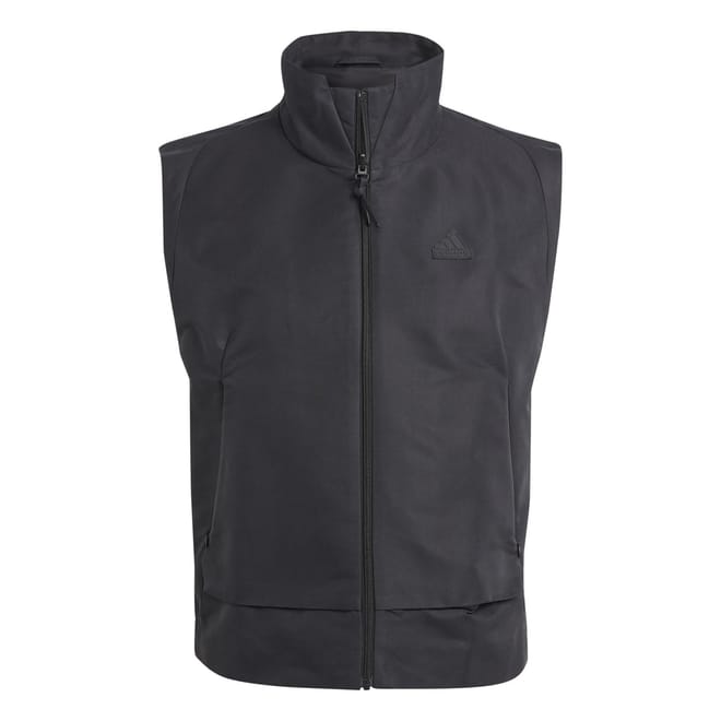 Collared Neck Regular Fit Diamond Quil Vest