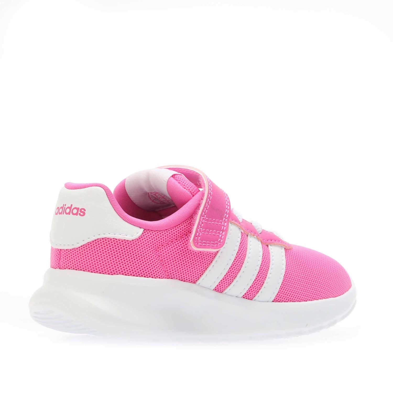 Pink white adidas Infant Lite Racer 3.0 Trainers Get The Label