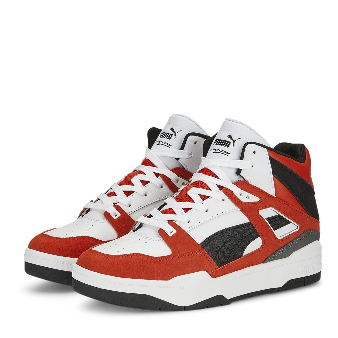 Red Puma Hi Heritage Hi Top Sneakers Get The Label